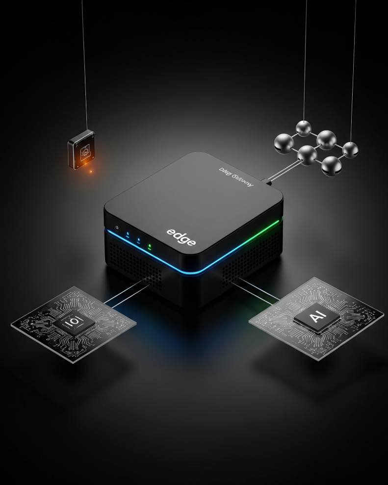 Engineers reviewing a live IoT monitoring dashboard