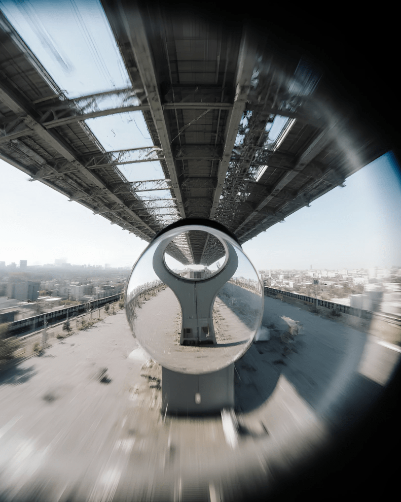 Bridge illuminated with smart structural sensors