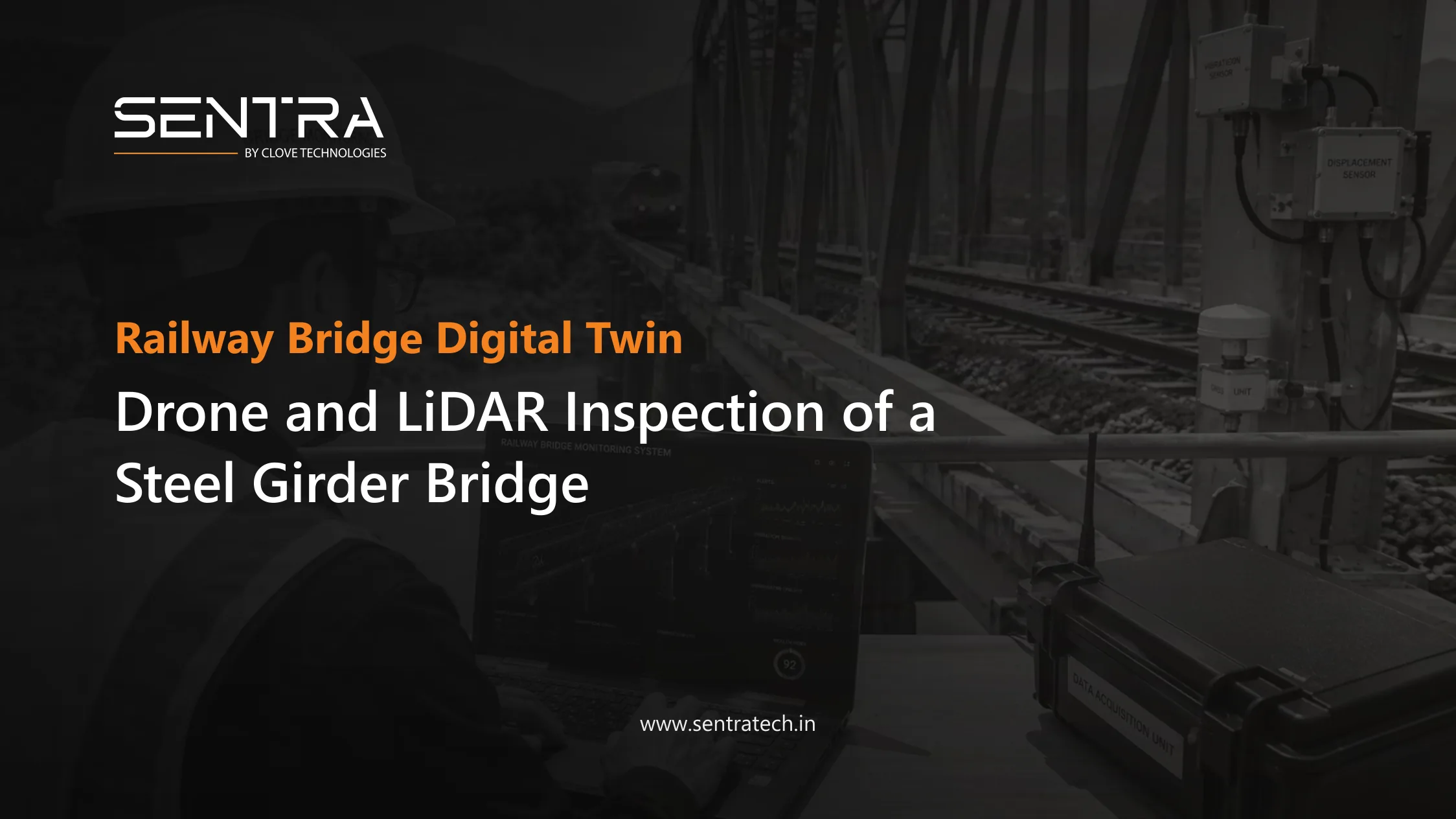 Railway bridge digital twin created from drone and terrestrial LiDAR inspection of a steel open web girder span