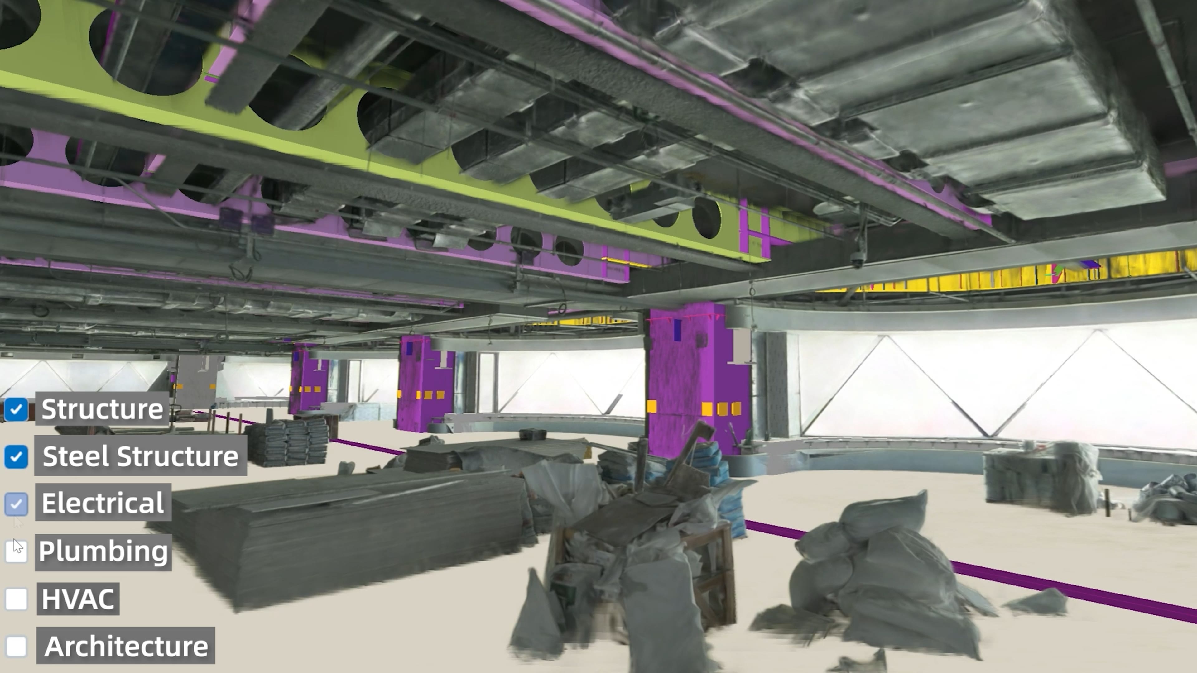 LCC reconstructed 3D Gaussian Splatting scene example 2